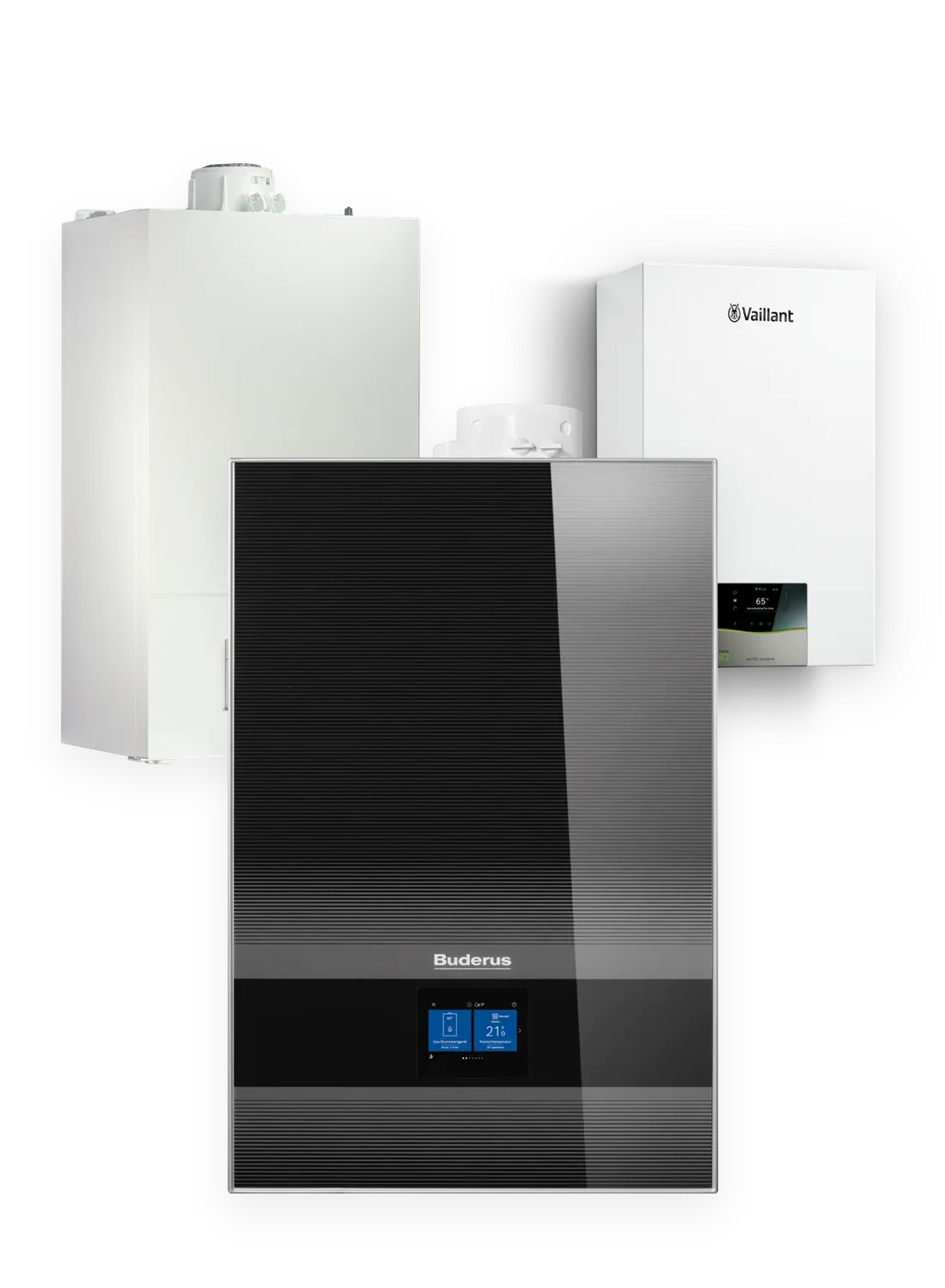 Plynové kondenzační kotle De Dietrich, Buderus a Vaillant